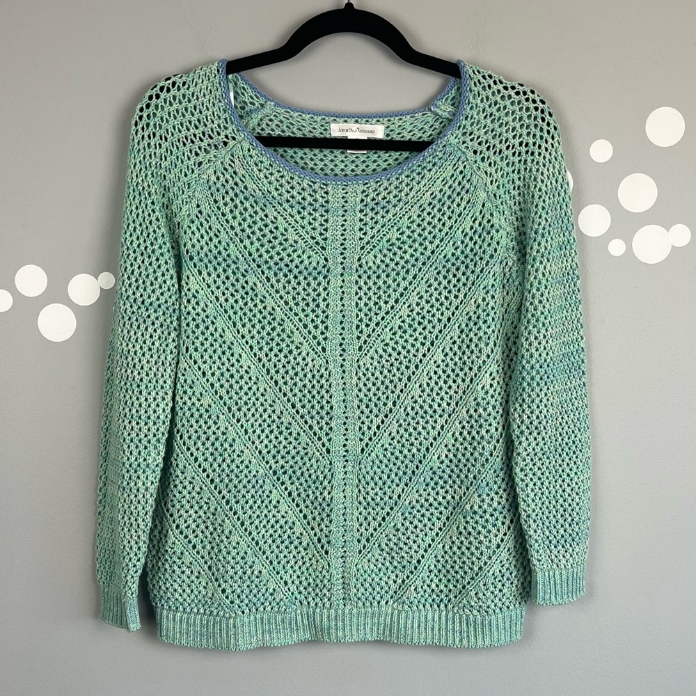 John Paul Richard Open Stitch Sweater Size M